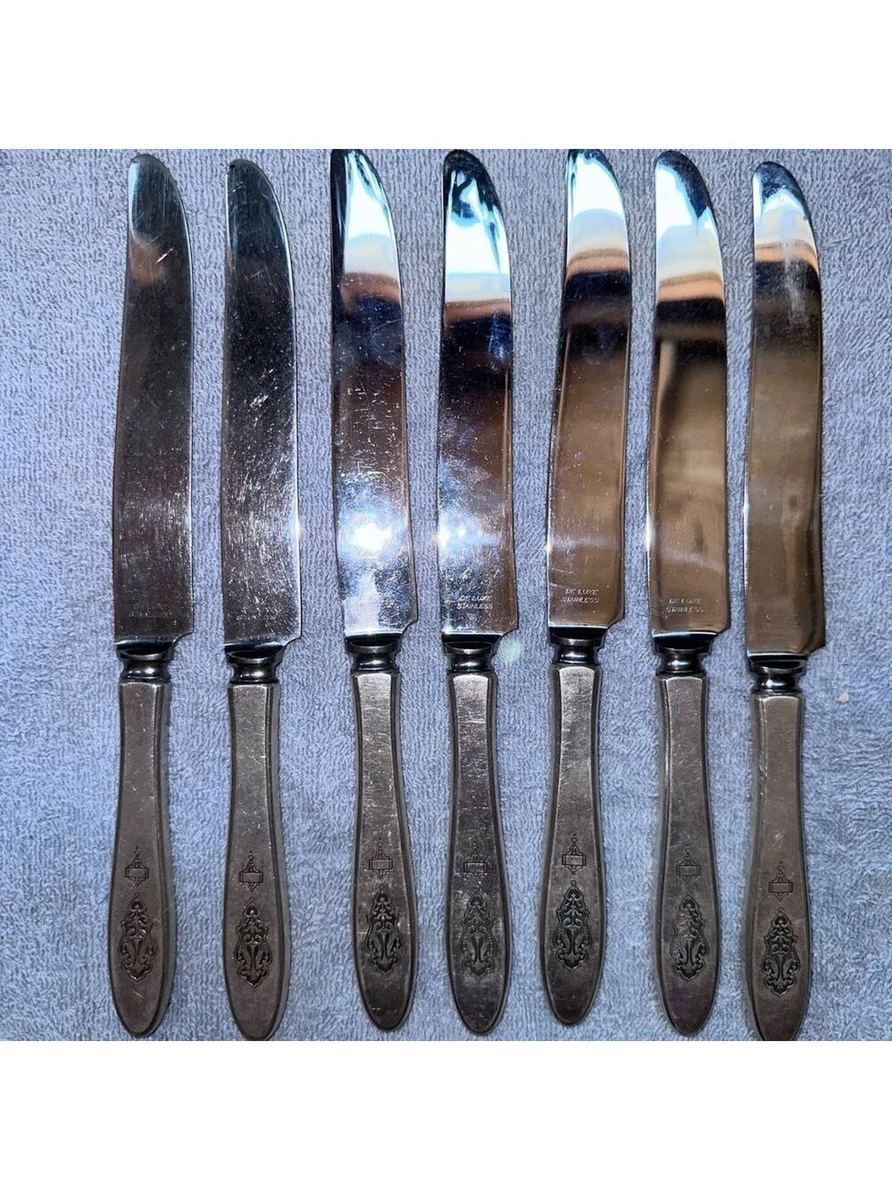 Vintage Oneida Community Plate BIRD OF PARADISE Knife Set